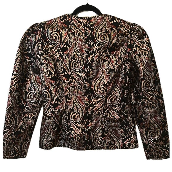 Vintage patra Jacket Metallic Multi Color Metal Colors Size 9/10 - Picture 2 of 5